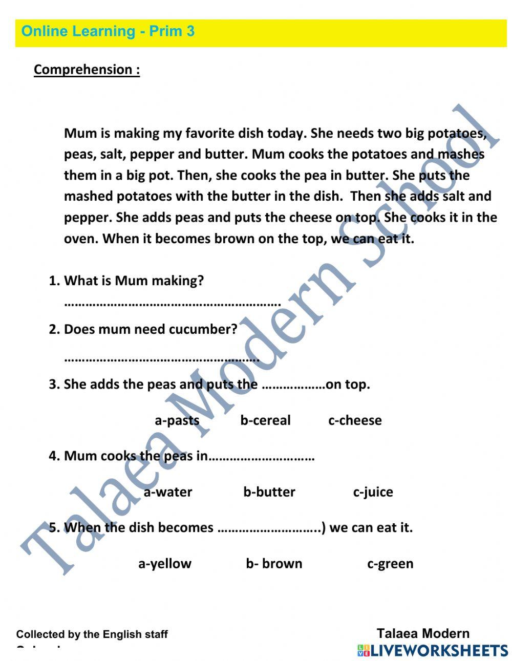 Online Exercise- Prim 3