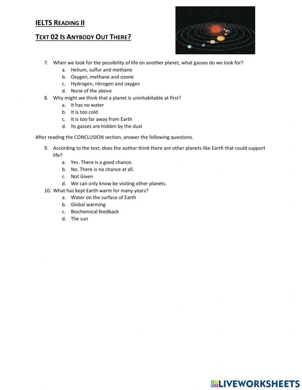 IELTS Text 02 Lesson 03 Homework- Discussion and Application