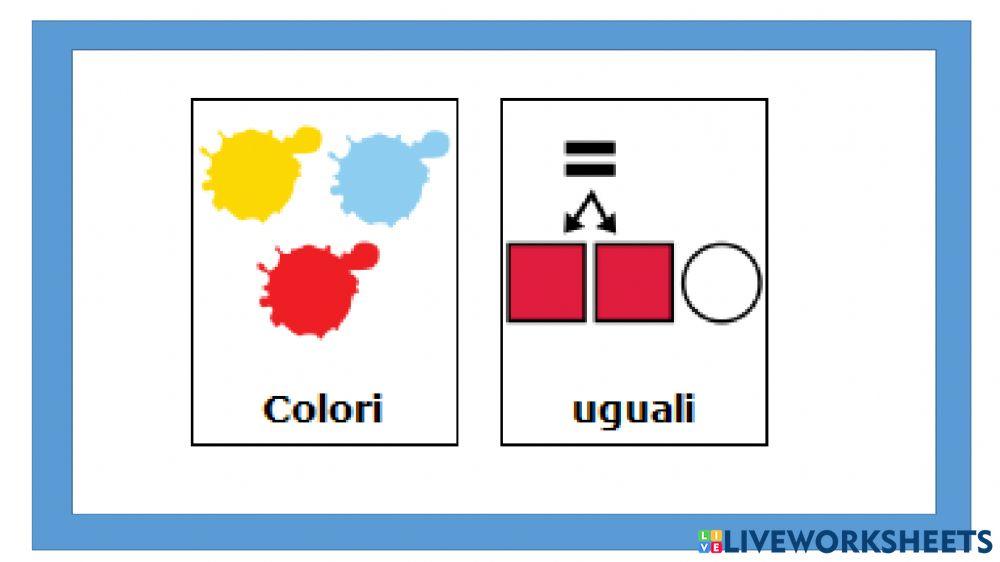 Associa i colori uguali