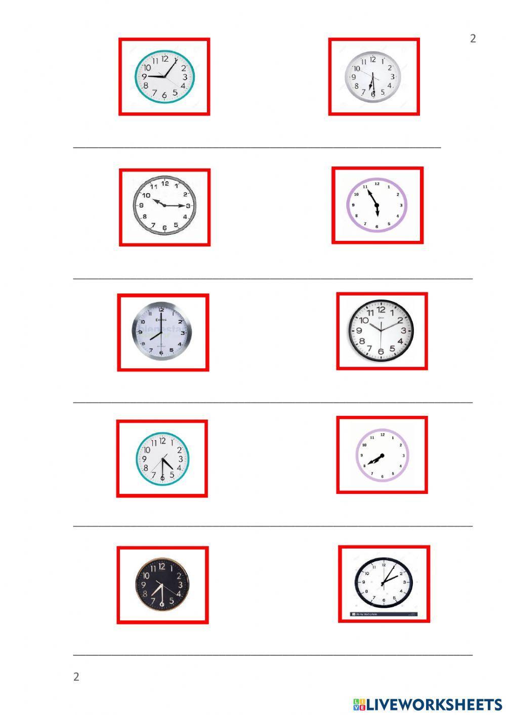 Die Uhrzeit (auswählen)