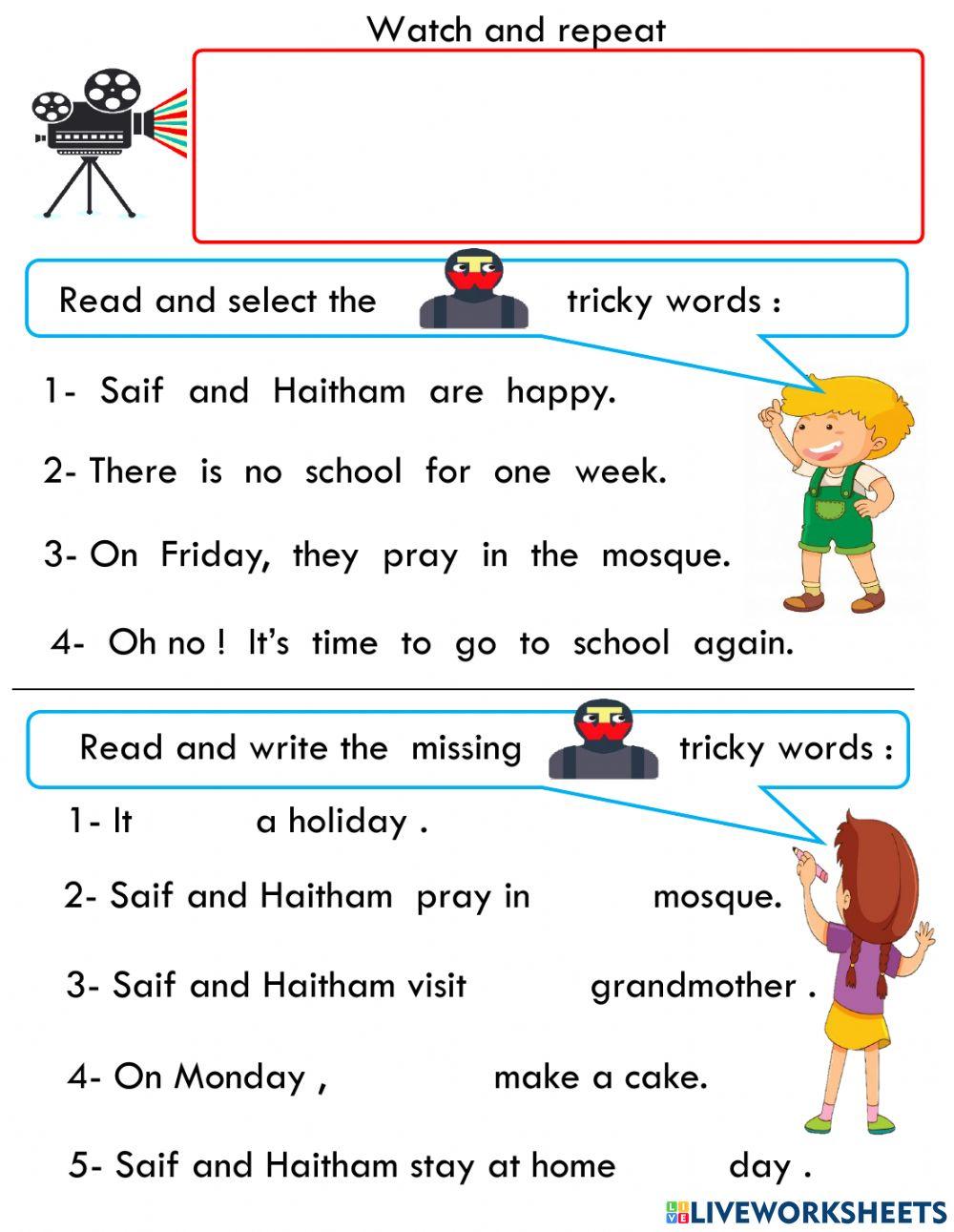 TW (school Holiday )