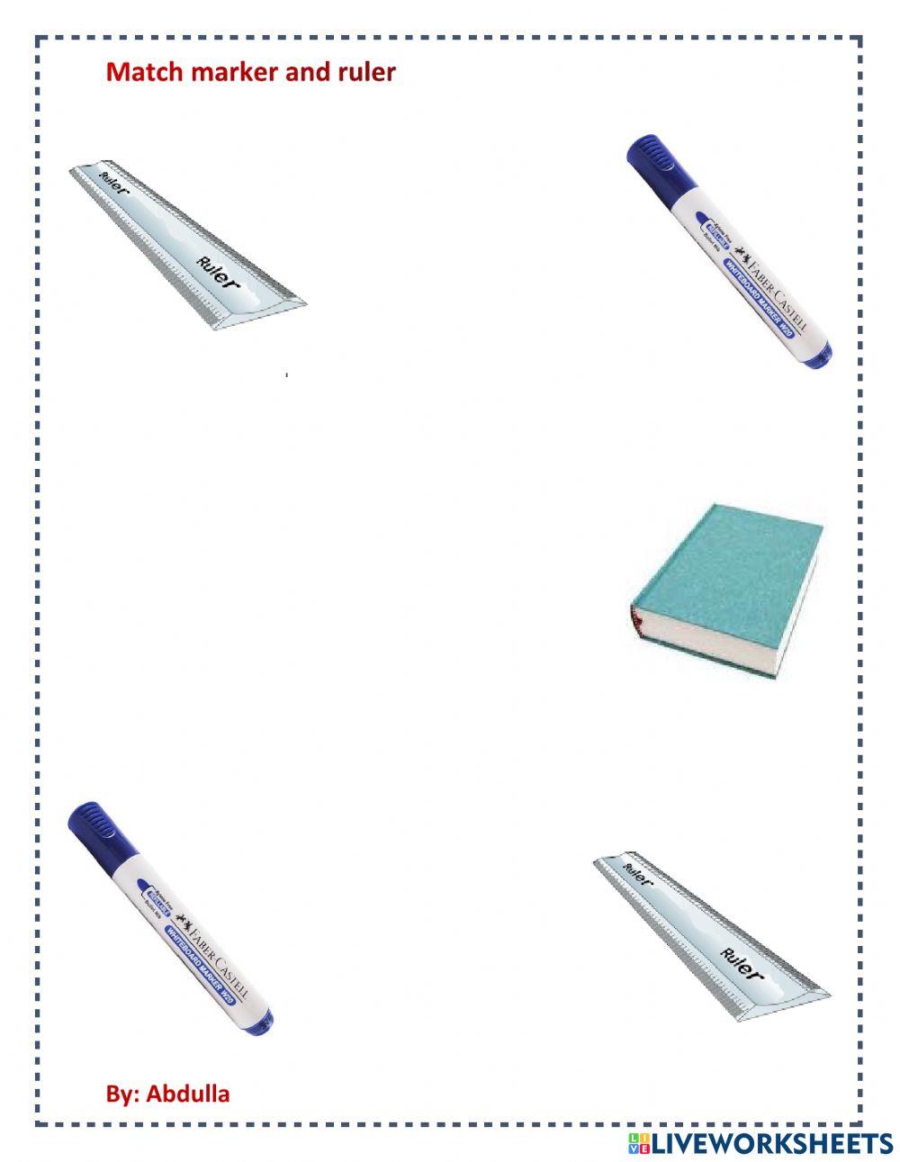 Match marker and ruler