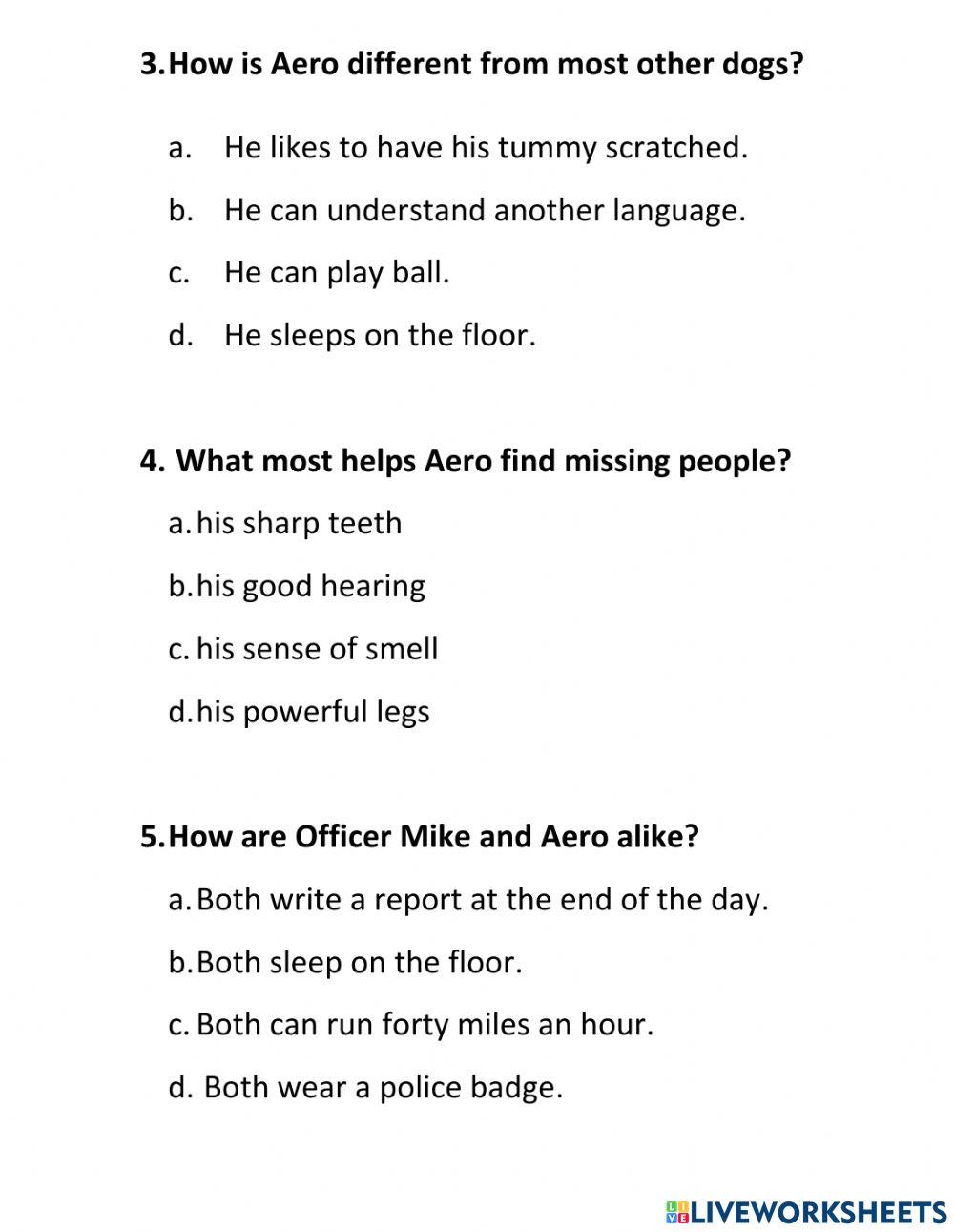 Aero and Officer Mike