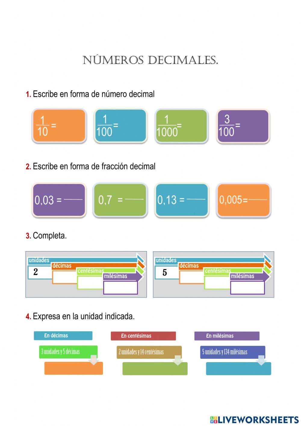 Números decimales