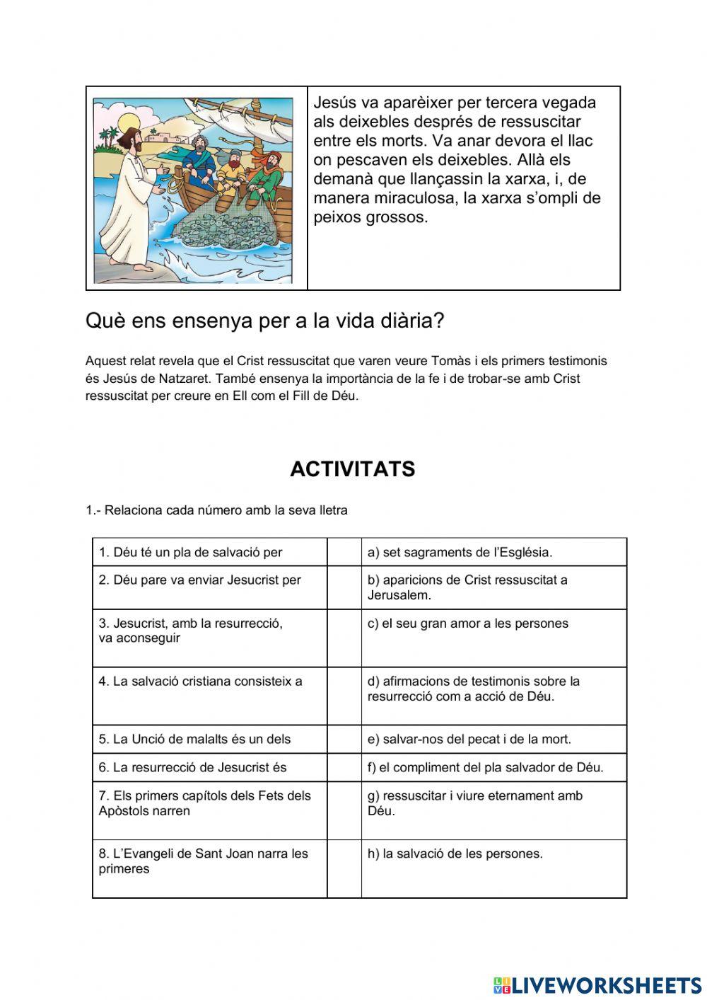 La resurrecció i la vida eterna La resurrecció i la vida eterna