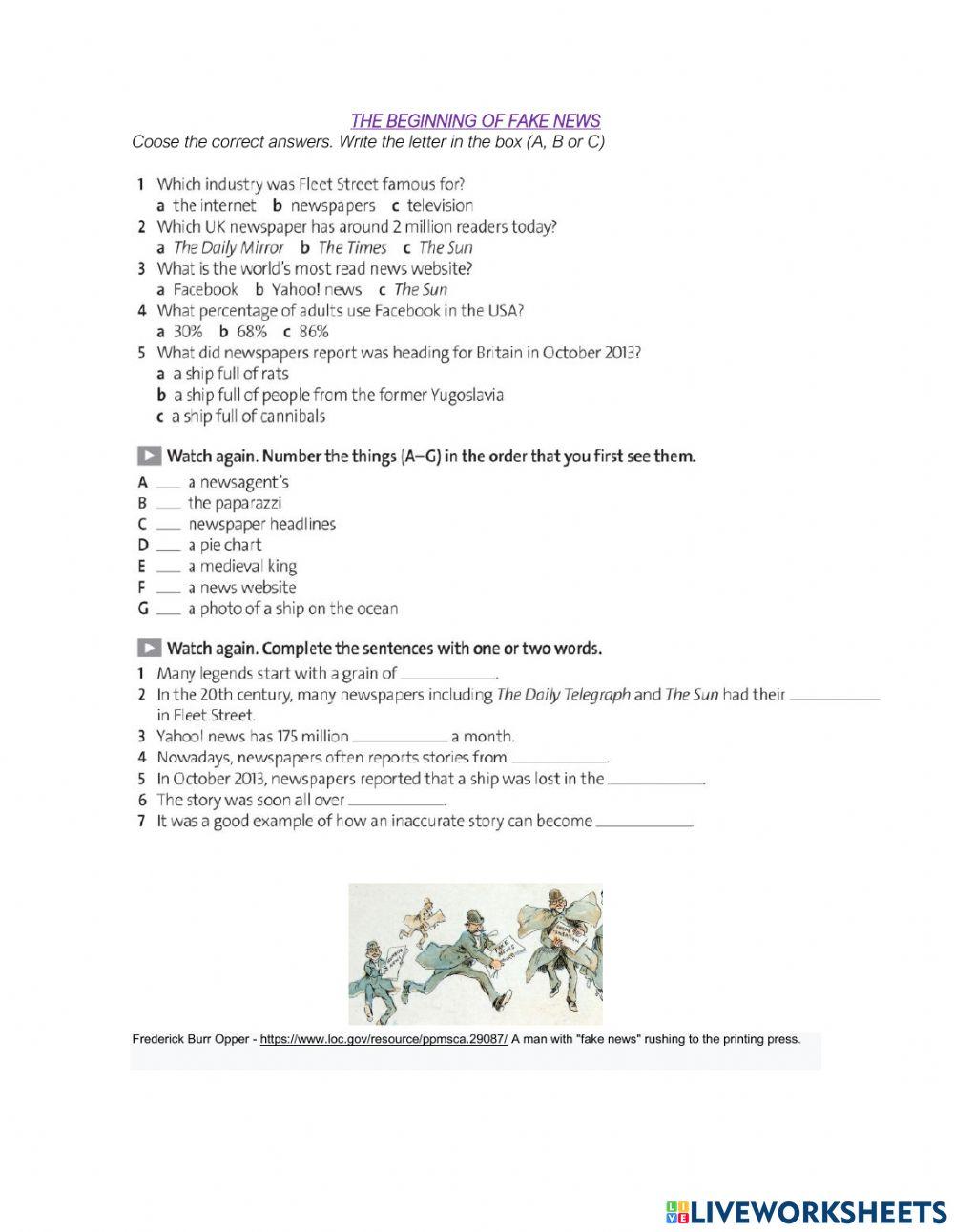 The beginning of fake news