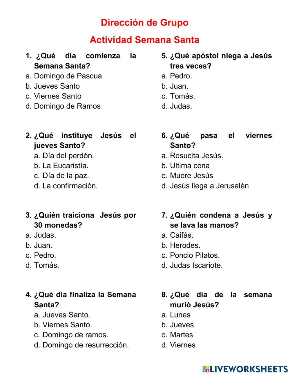 Actividad dirección de grupo