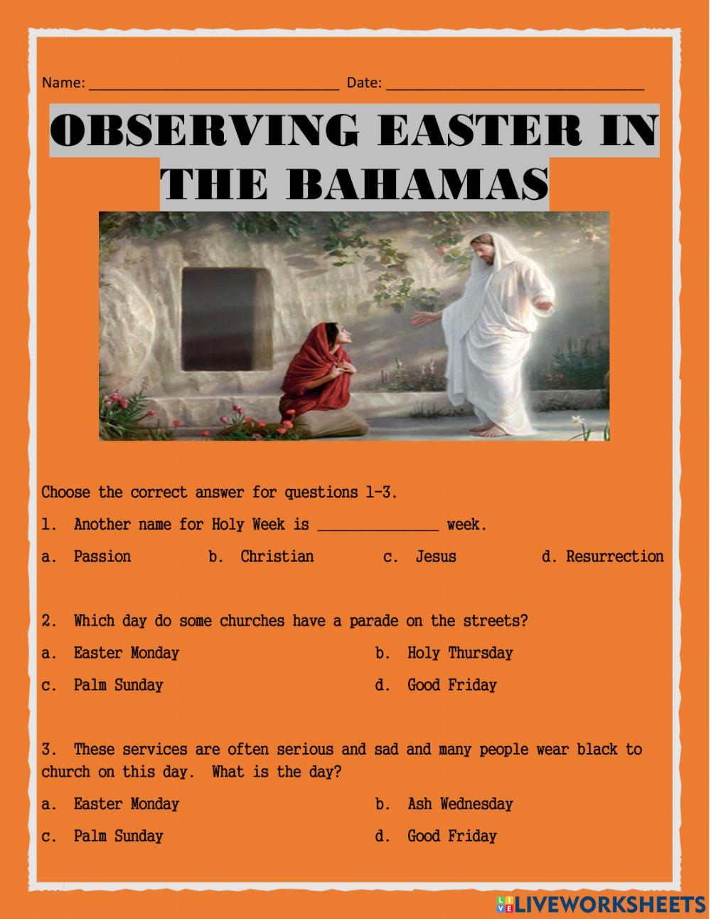 Observance of Easter
