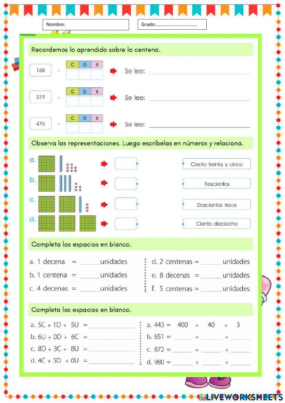Representación de cantidades
