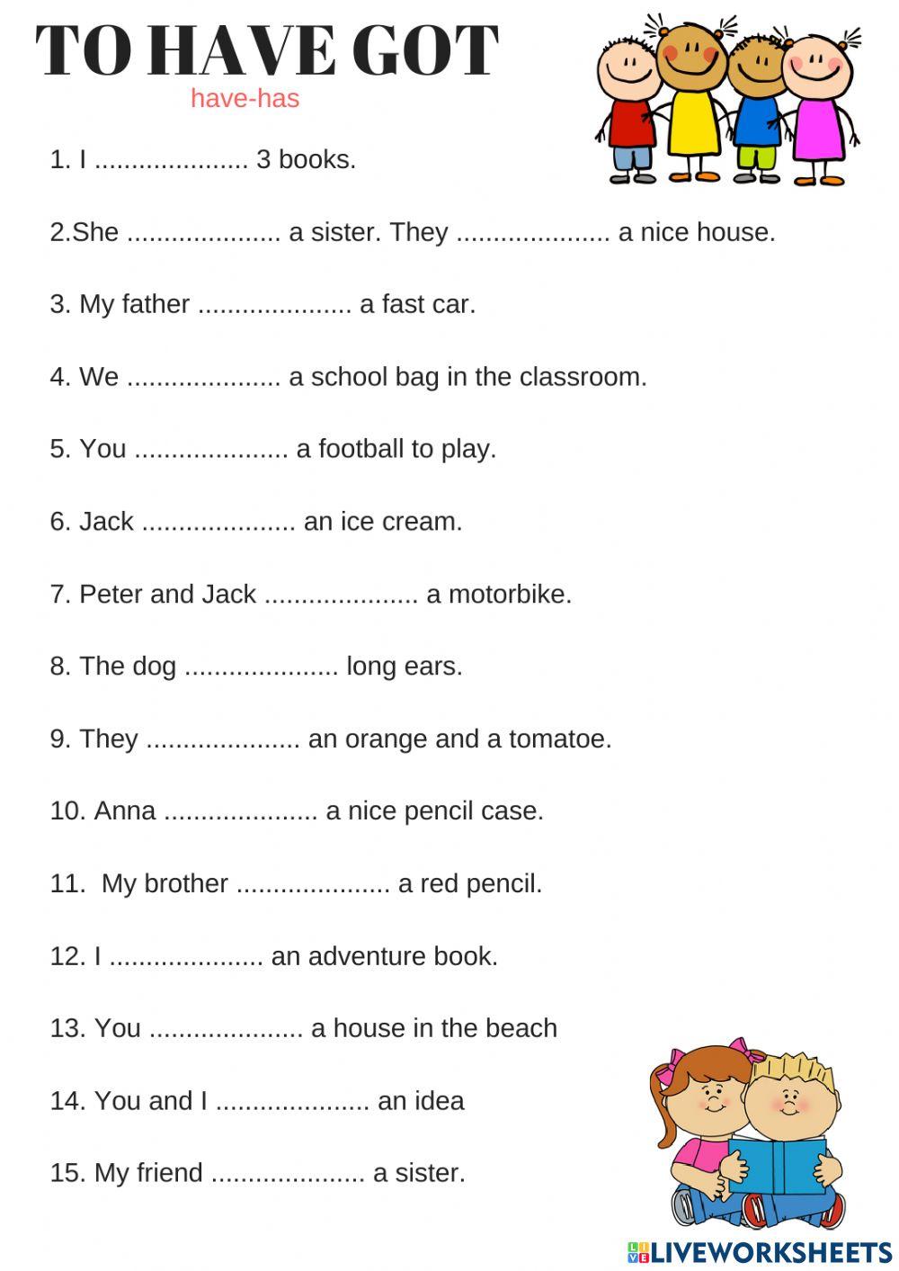 TO HAVE forma affermativa