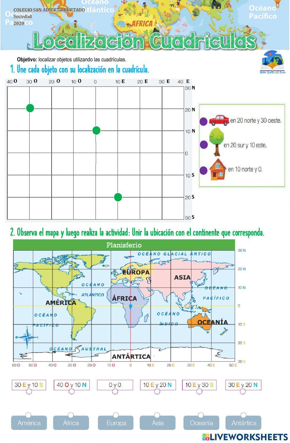Localización cuadrícula