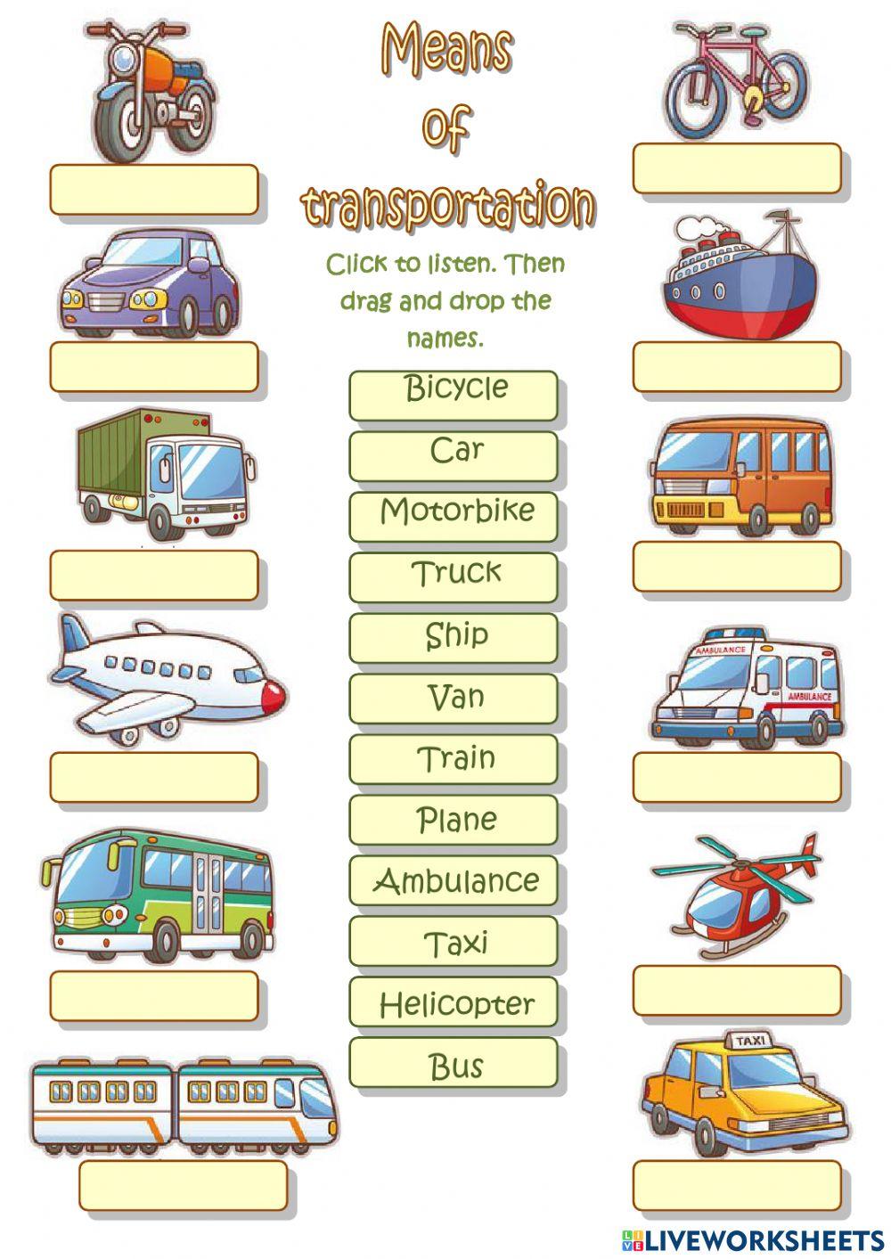 Worksheet-sTransportation