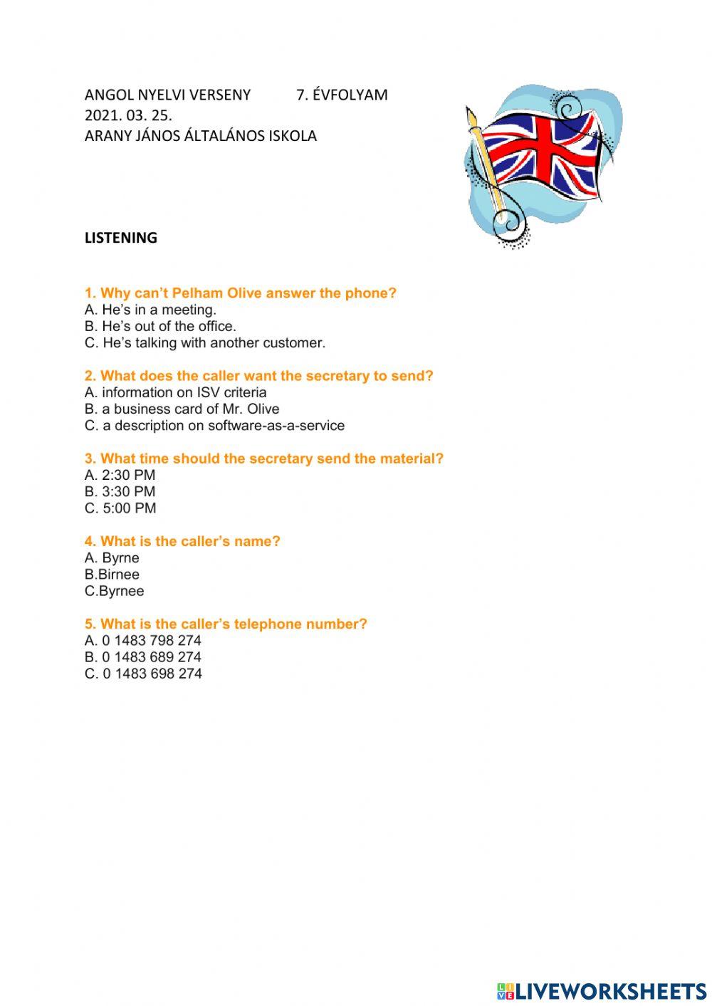 Dújv. Arany 7. osztály