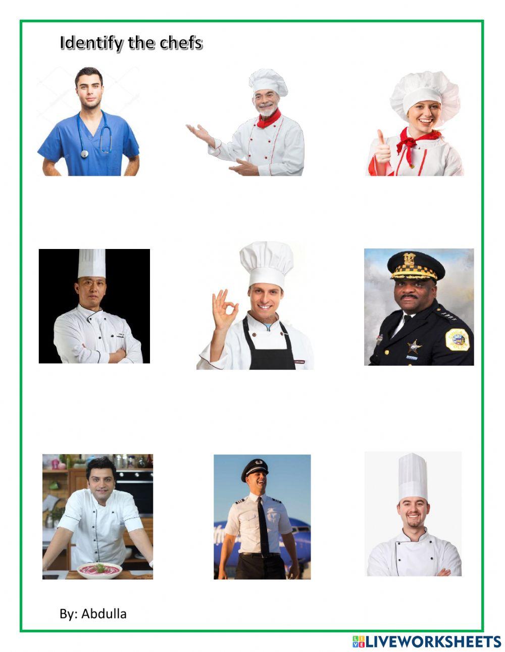 Identify the chefs