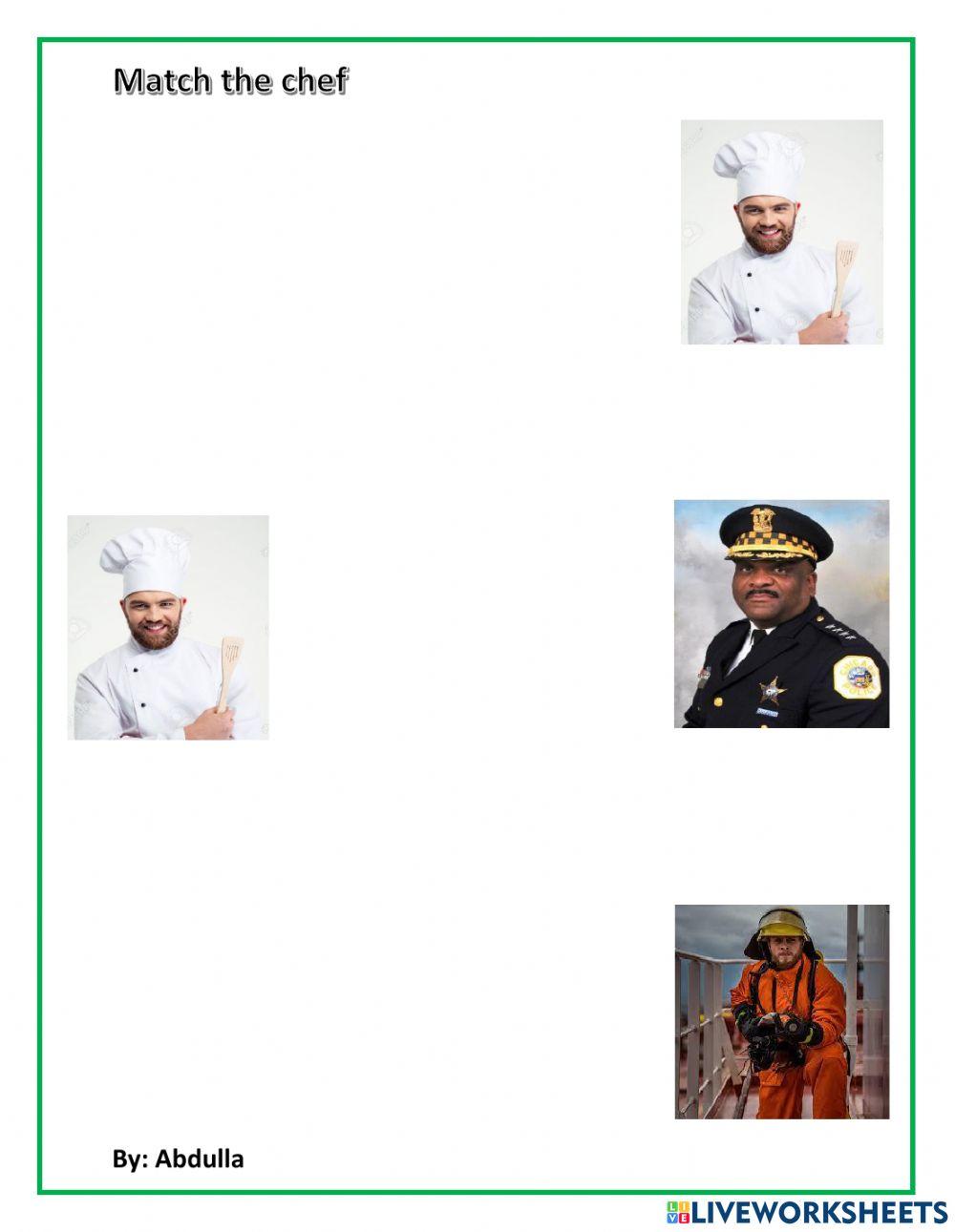 Match the chef