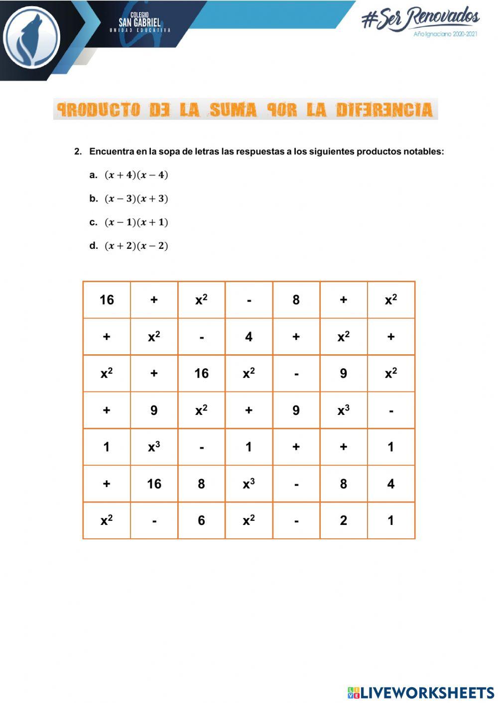 Productos Notables 3