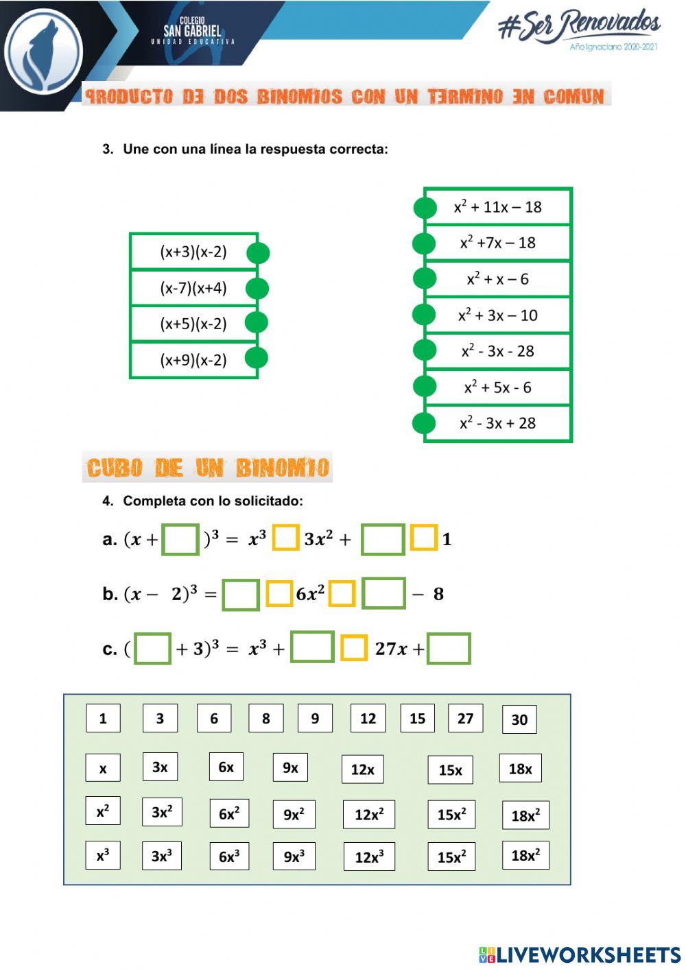 Productos Notables 3