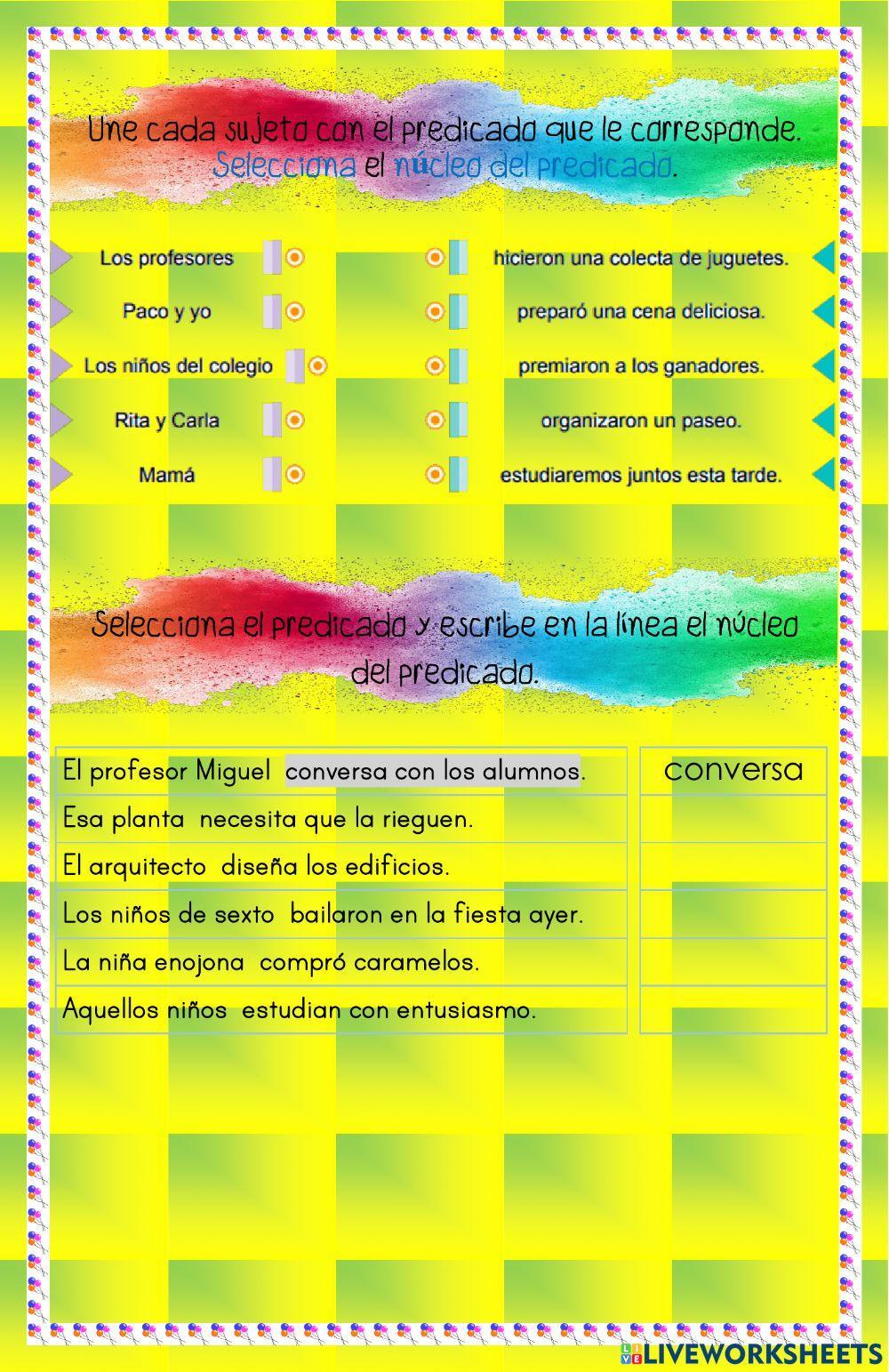 El núcleo del predicado 2