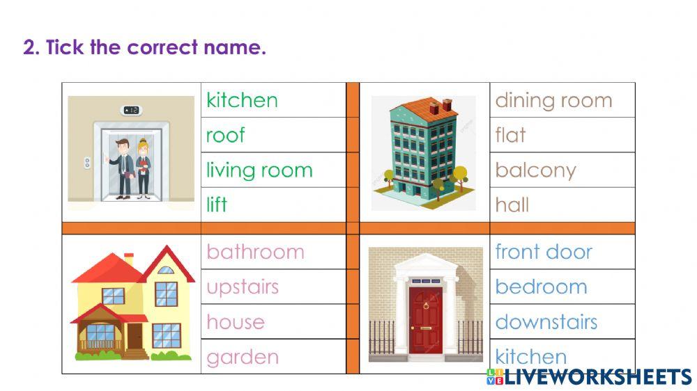 Voc. test: Parts of the house!!