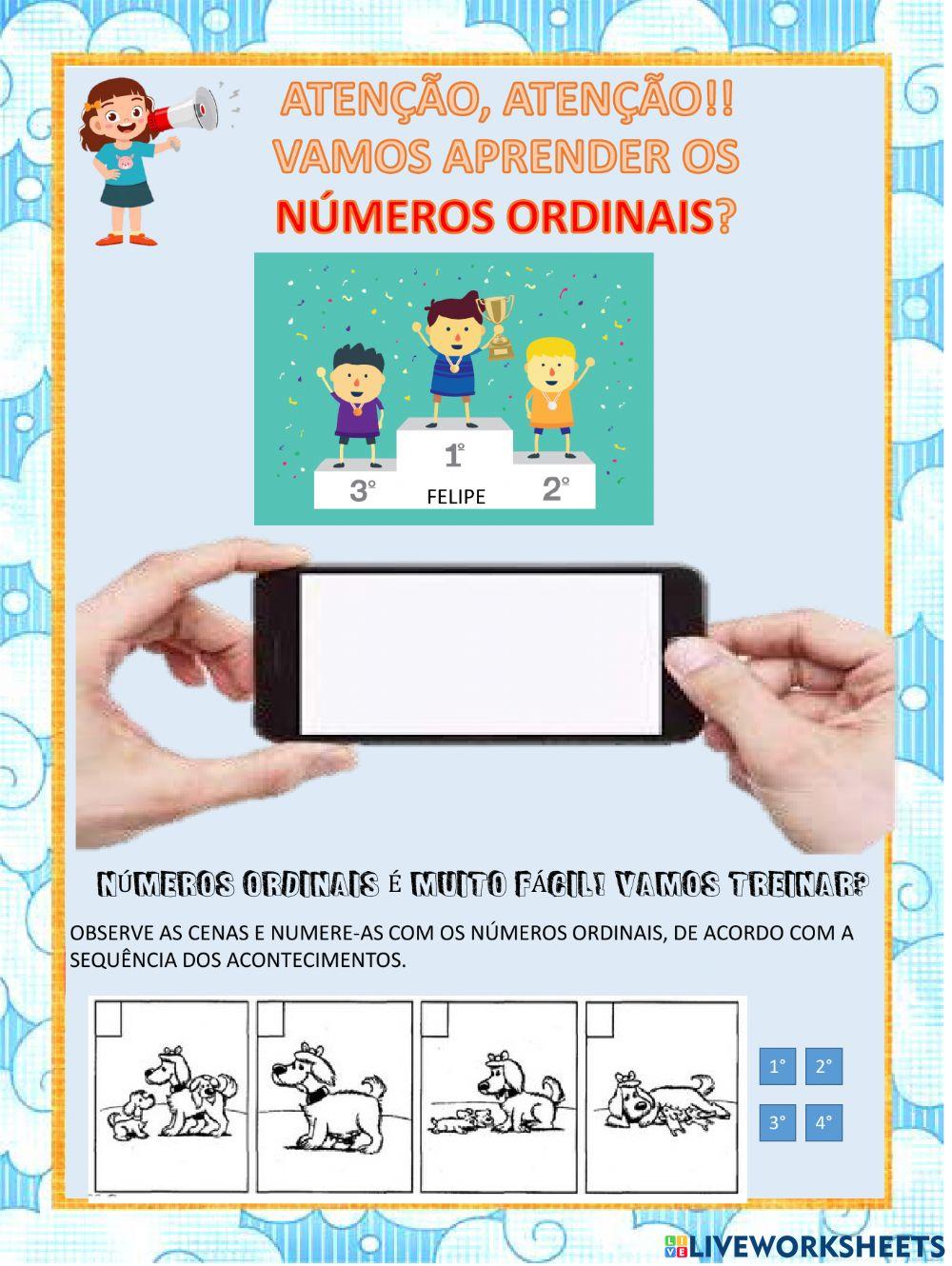 Atividade 032 -números ordinais