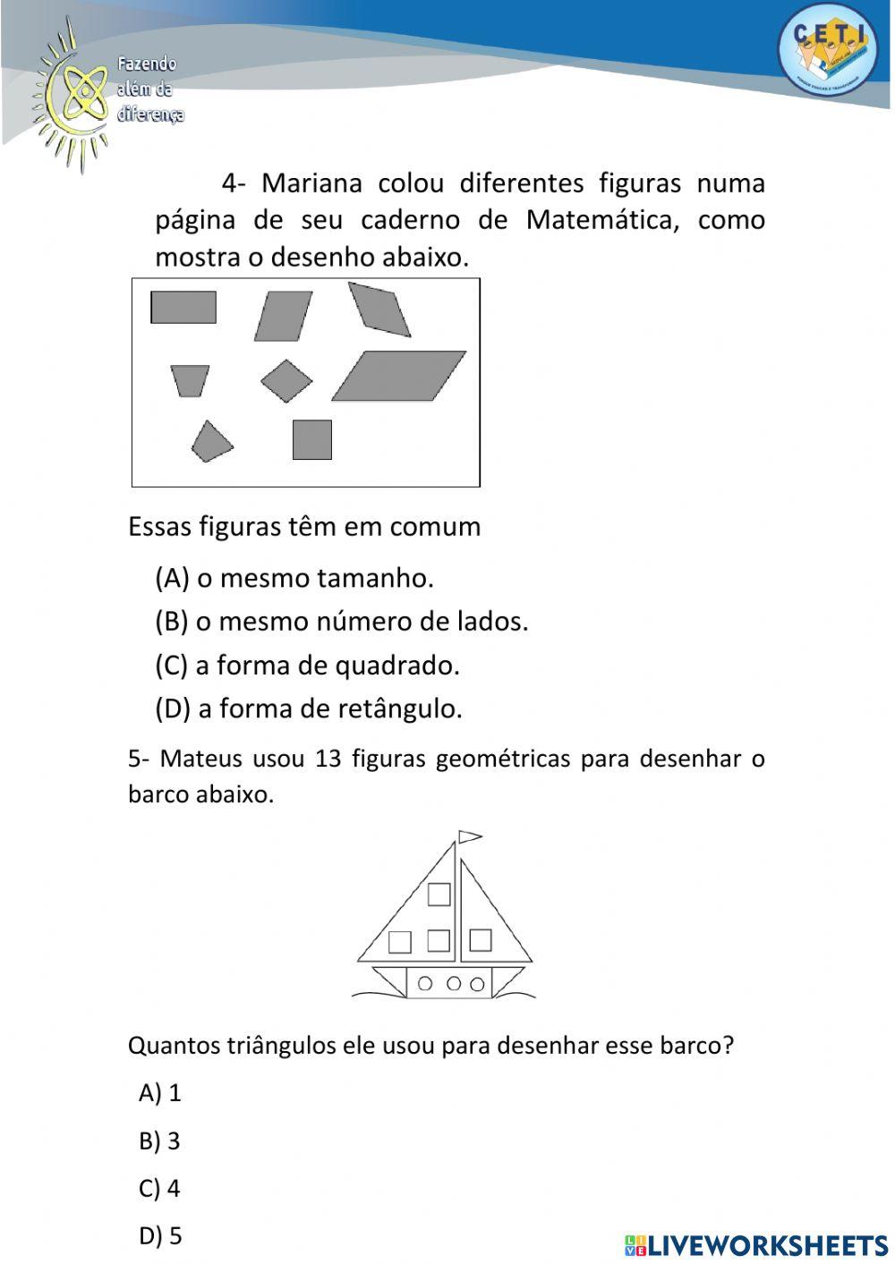 Formas Geométricas - Profº Adriana Amorim