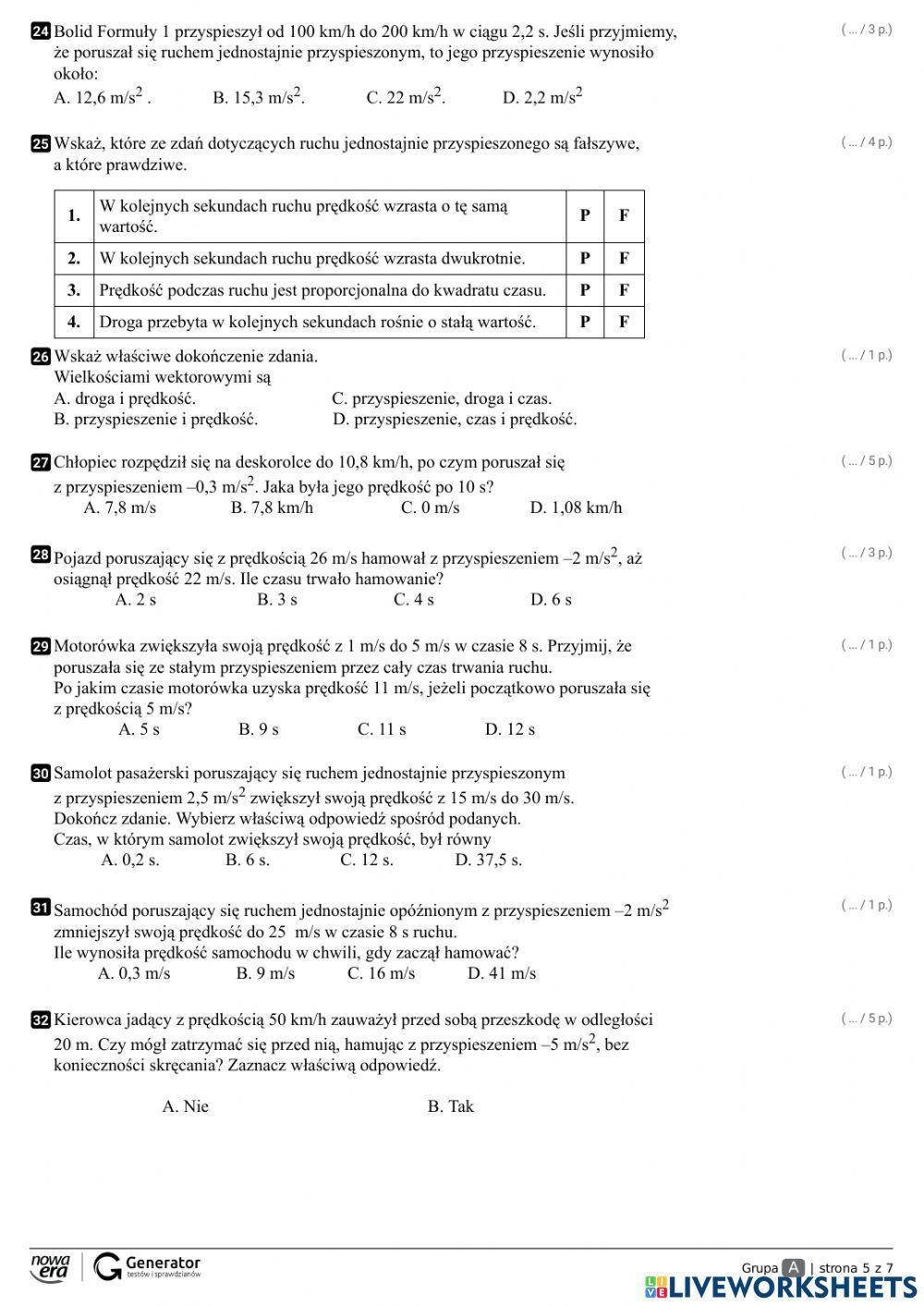 Dymanika i kinematyka