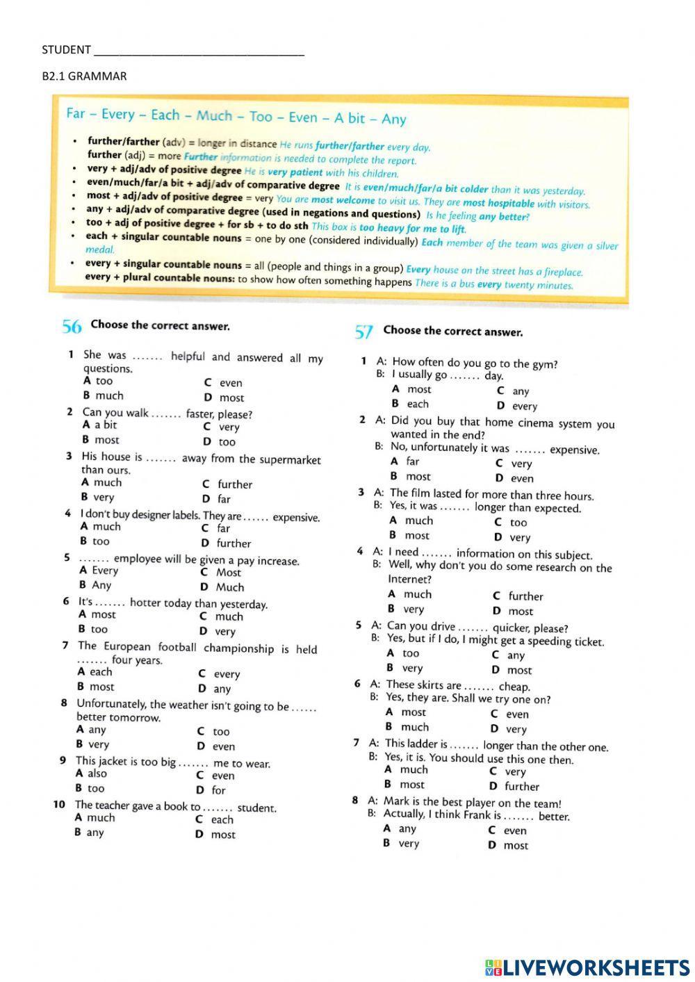 B2.1 Far-Every-Each-Much-Too-Even-A bit-Any