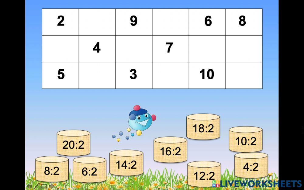 Таблиця ділення на 2