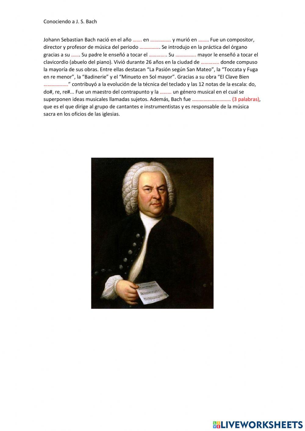 Conociendo a J.S. Bach