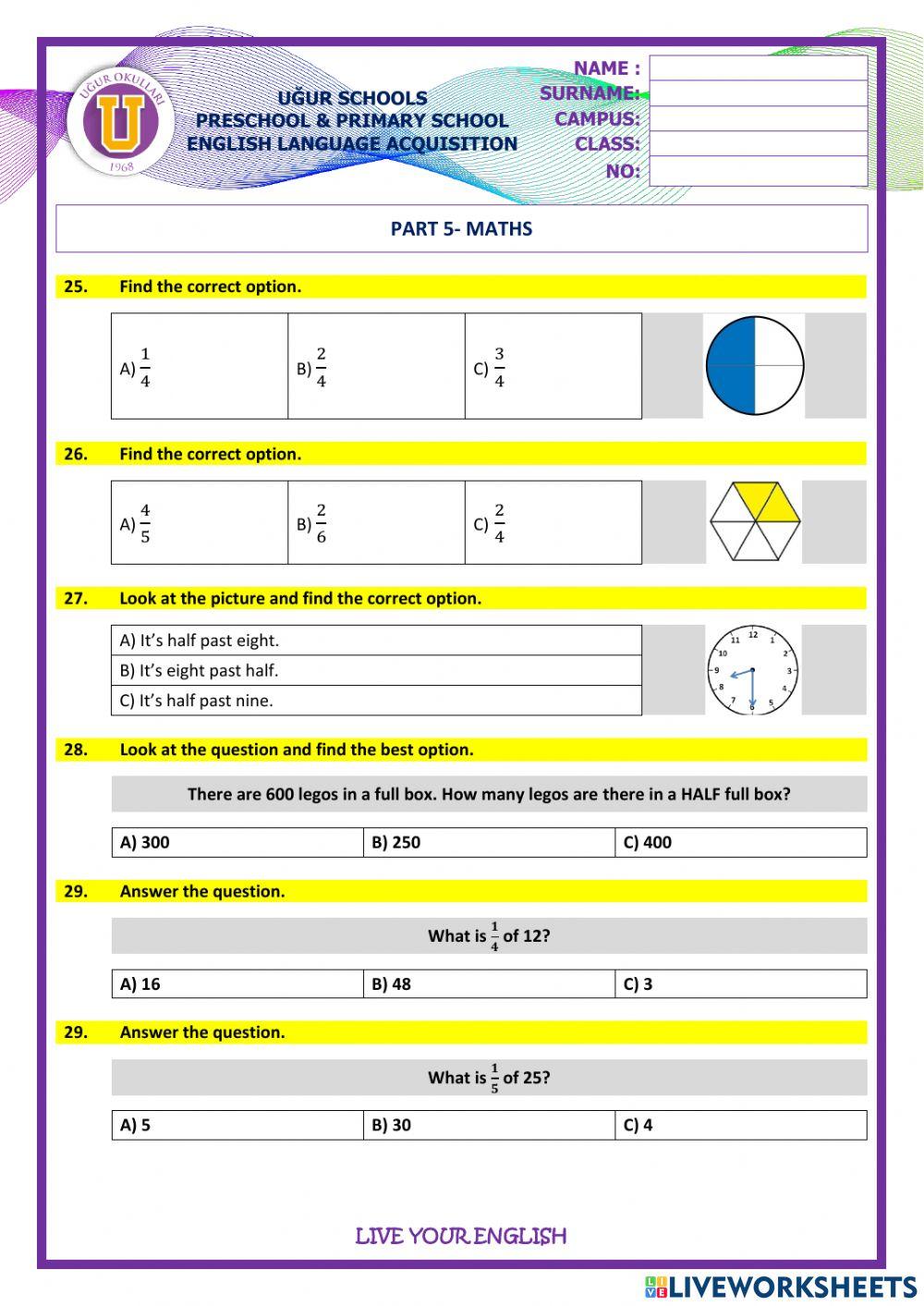 GR3-URT3-Practice Sheet3