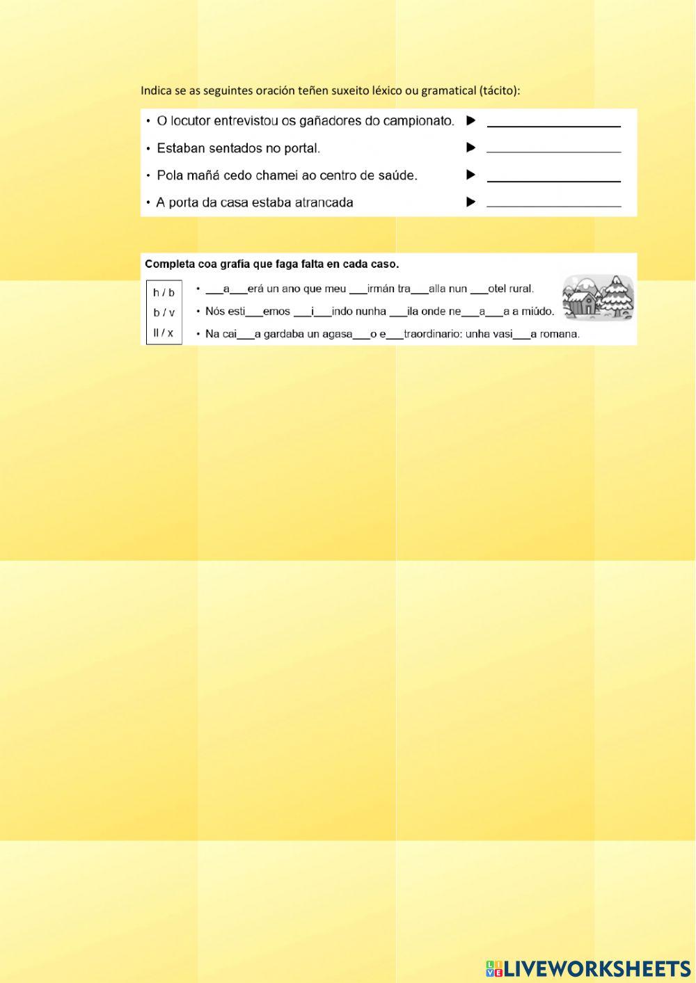 Repaso 2º trimestre lingua