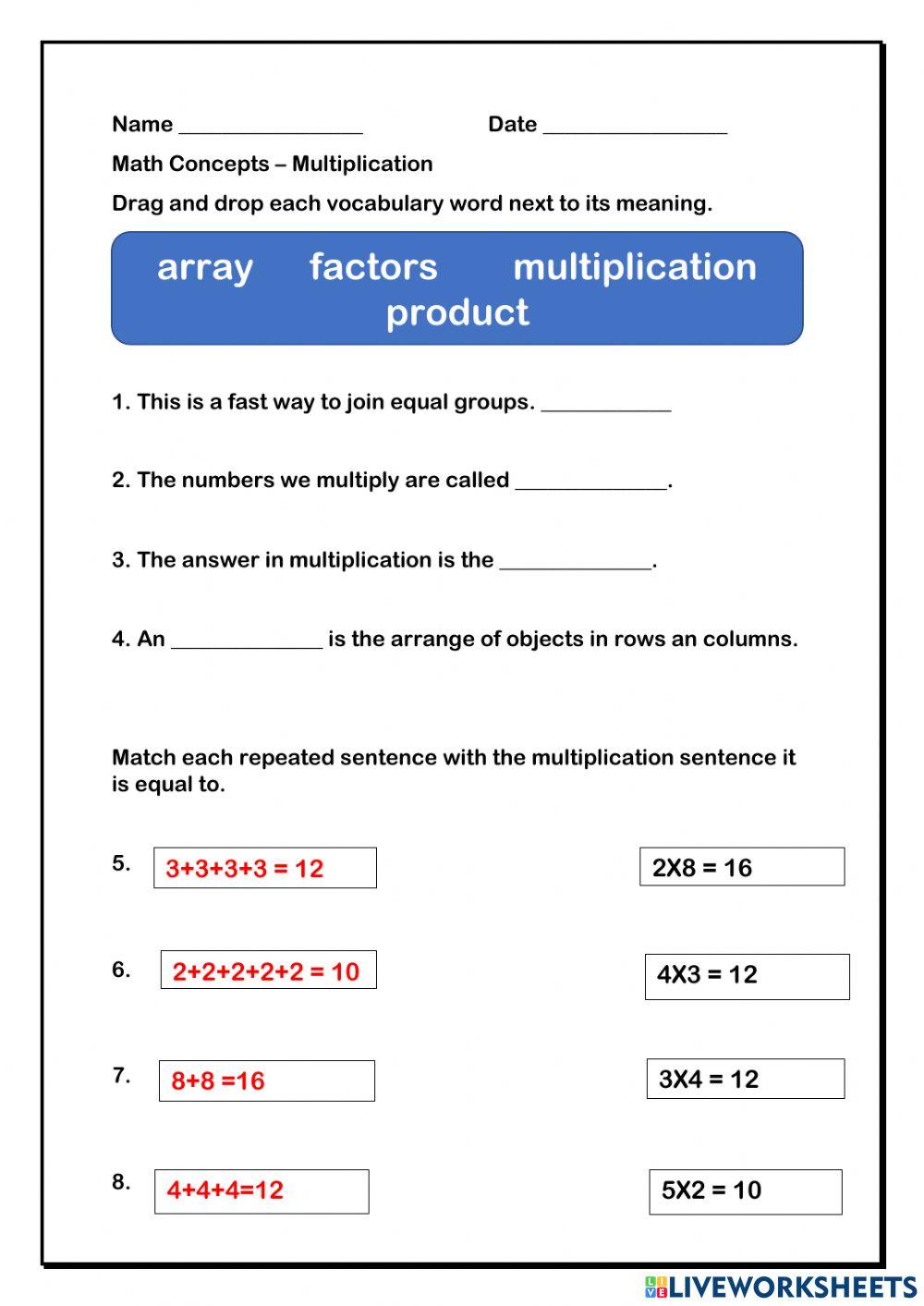 Mutiplication Concepts