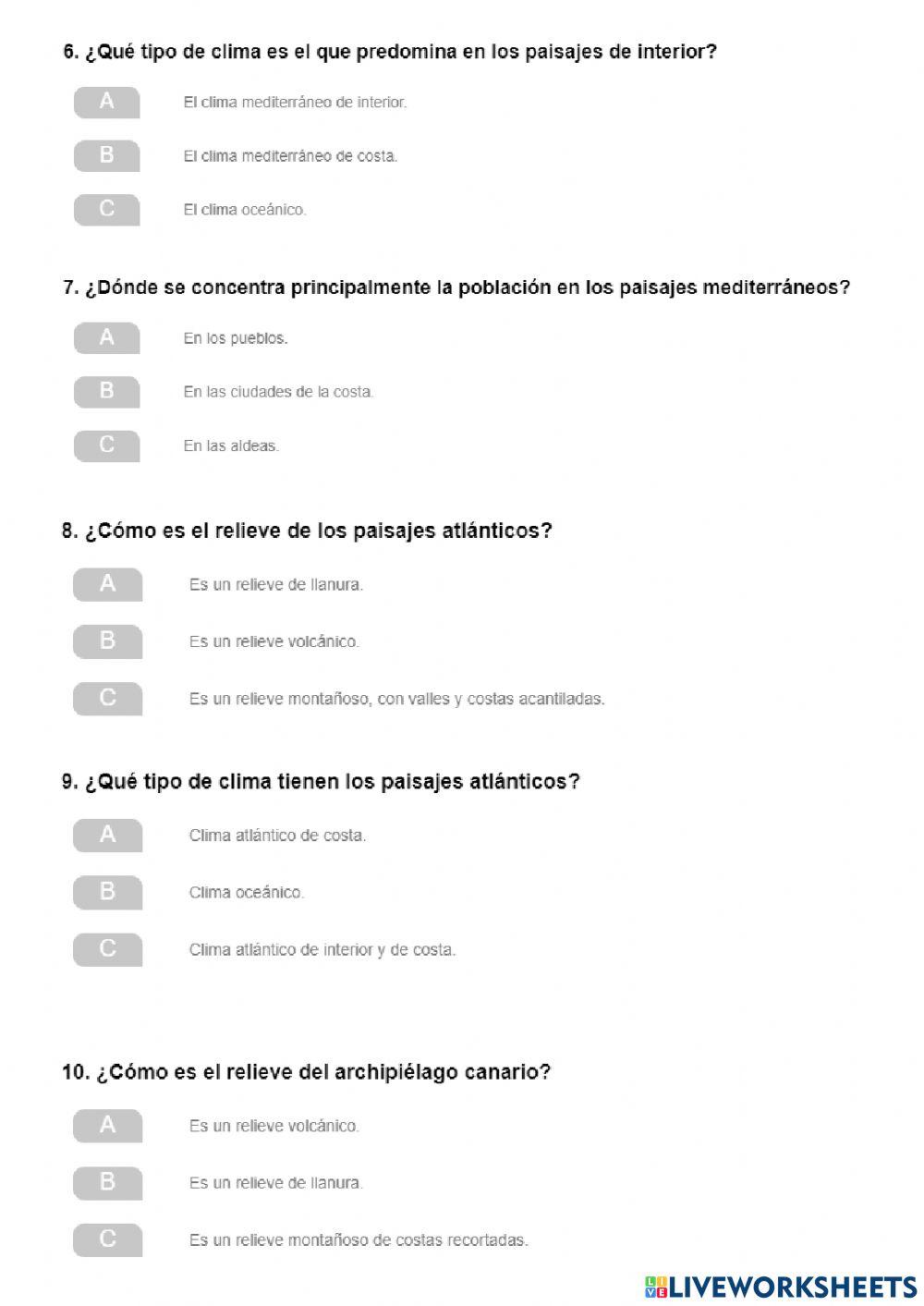 Los Paisajes de España