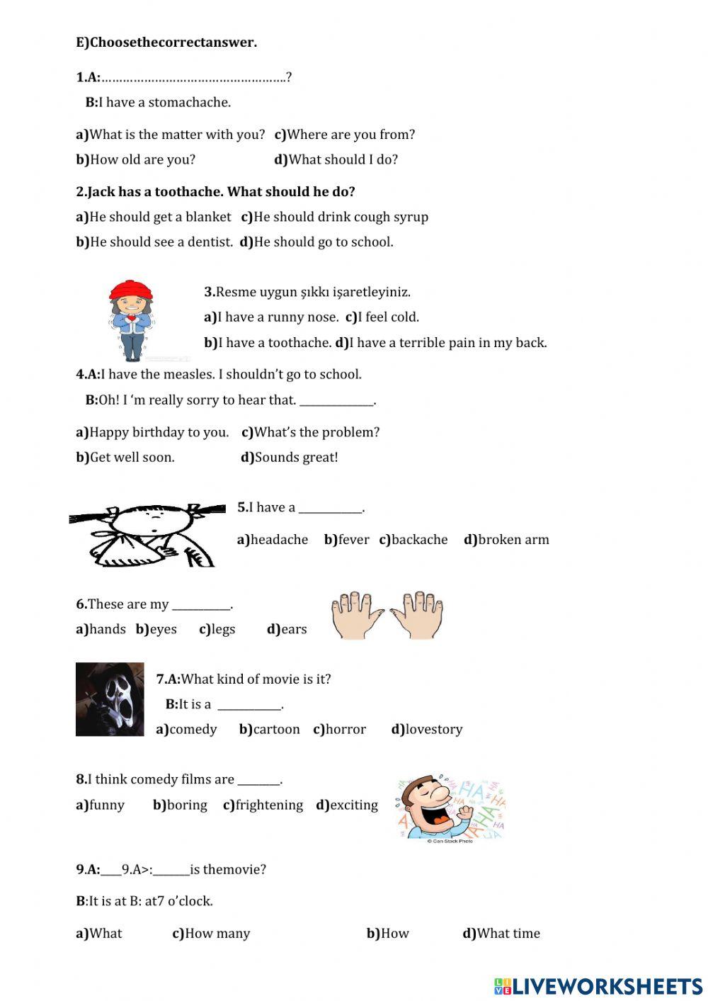 5 sınıf TEKRAR-5th Grade Revision