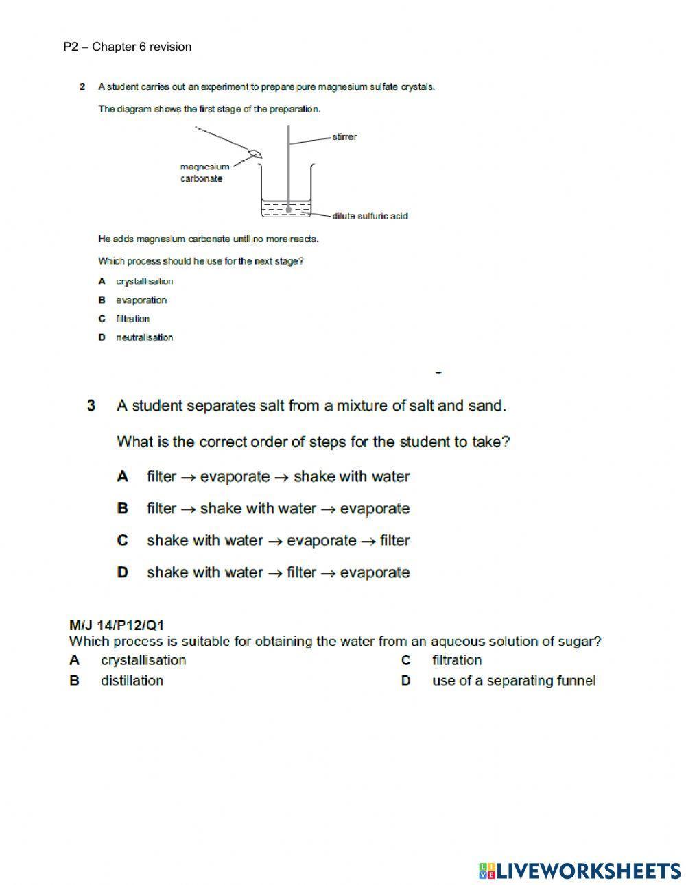 Chapter 6 revision P2