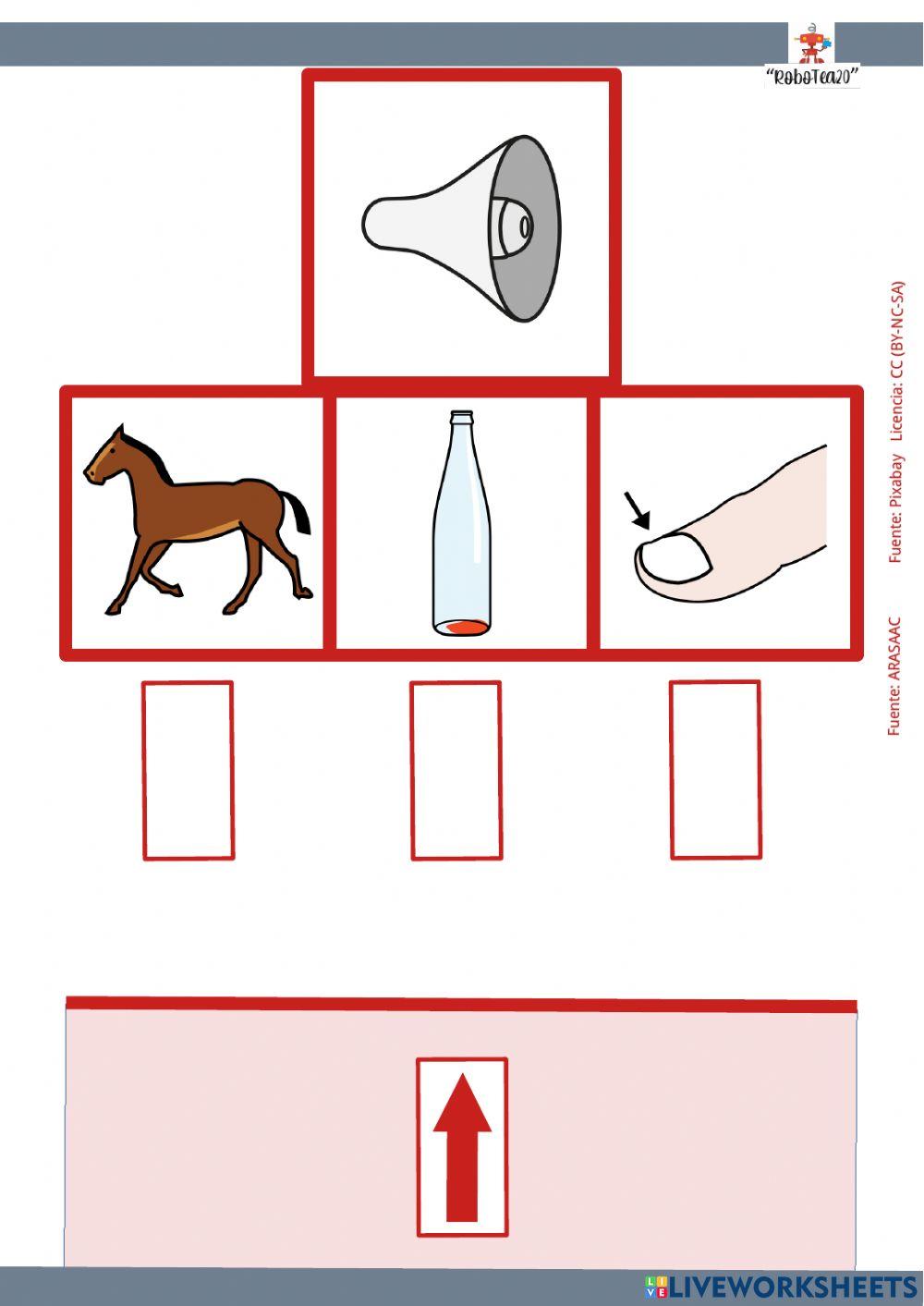 Teachh cual empieza por a o u