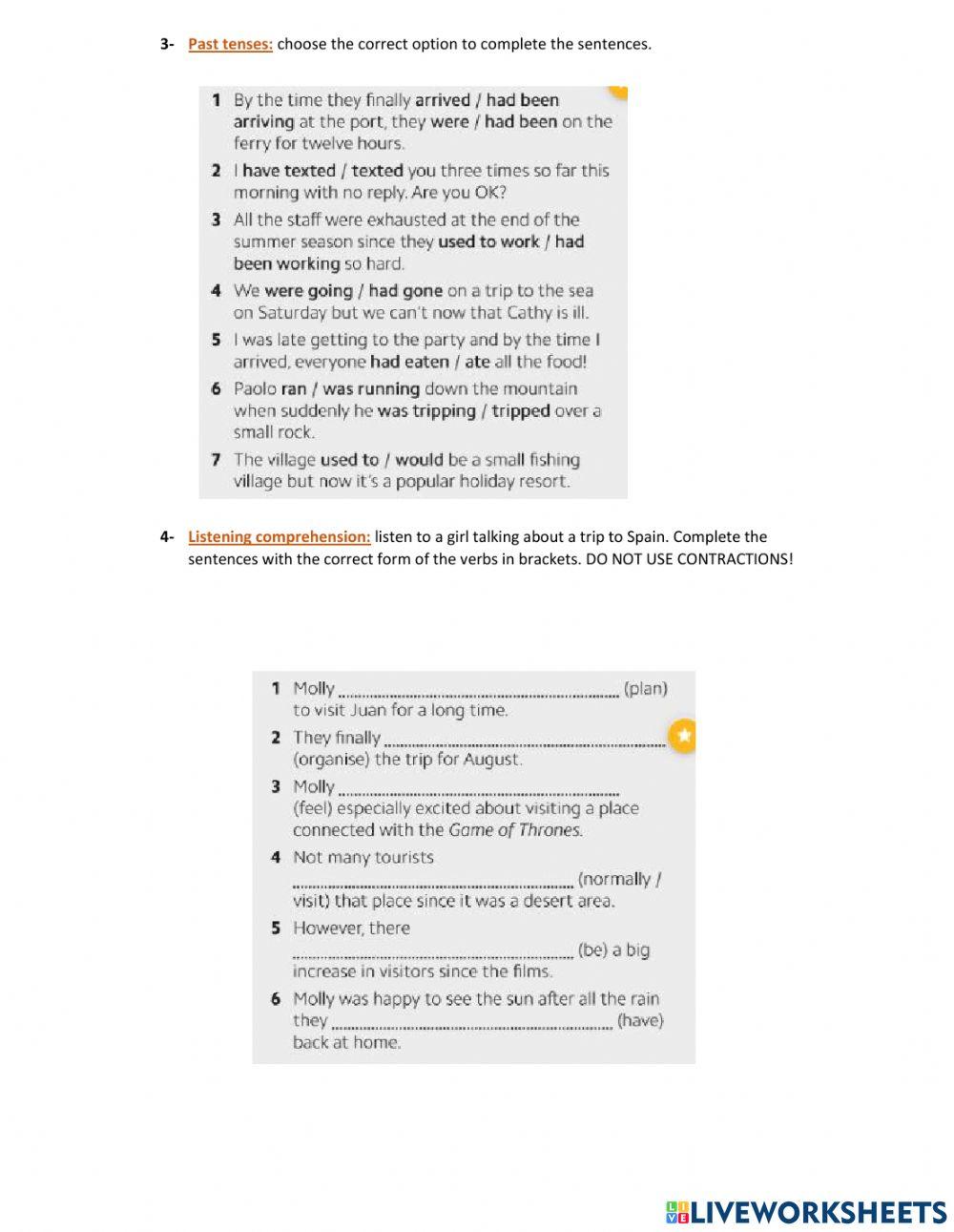 Gold Experience B2 -units 1 and 2