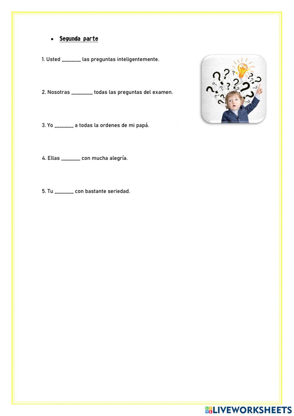 Conjugación de verbos