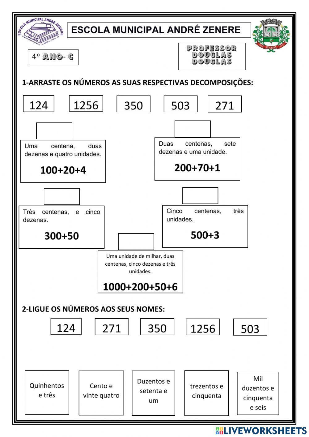 Decomposição de números