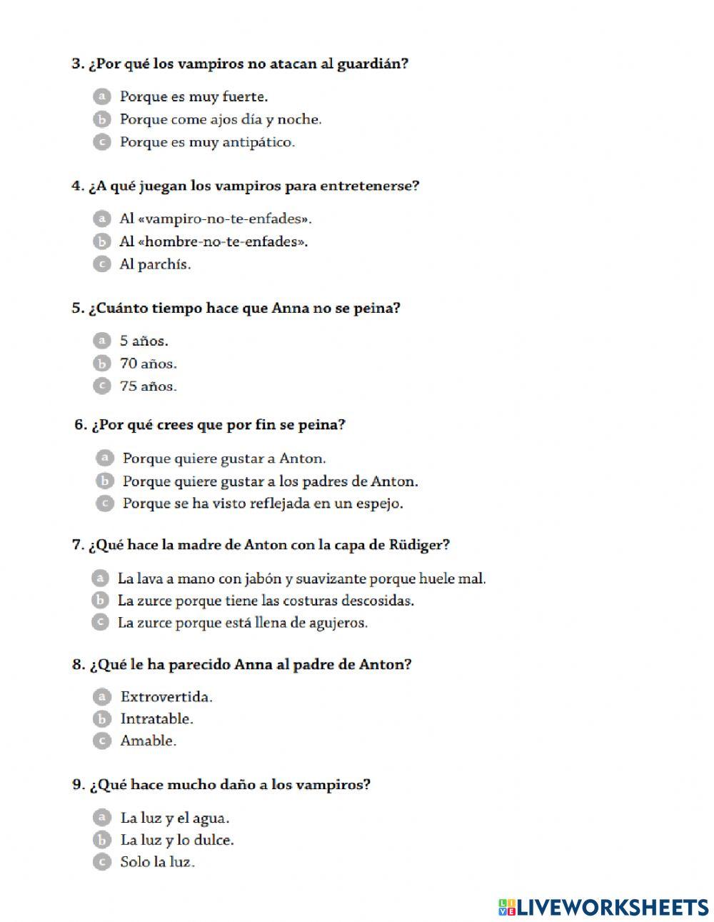 Taller Plan Lector El pequeño vampiro