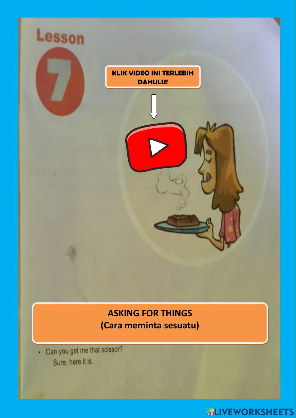 Asking fr things Kelas 5 KD7 (24-03-2021)
