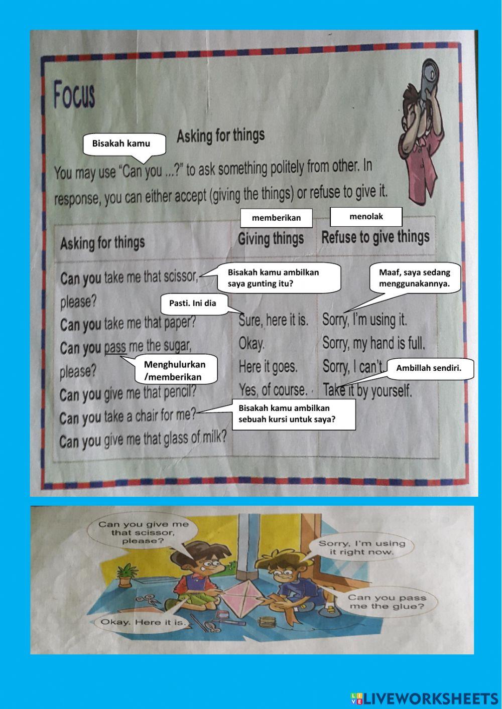 Asking fr things Kelas 5 KD7 (24-03-2021)