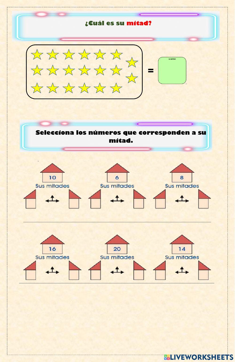 Doble, mitad y triple