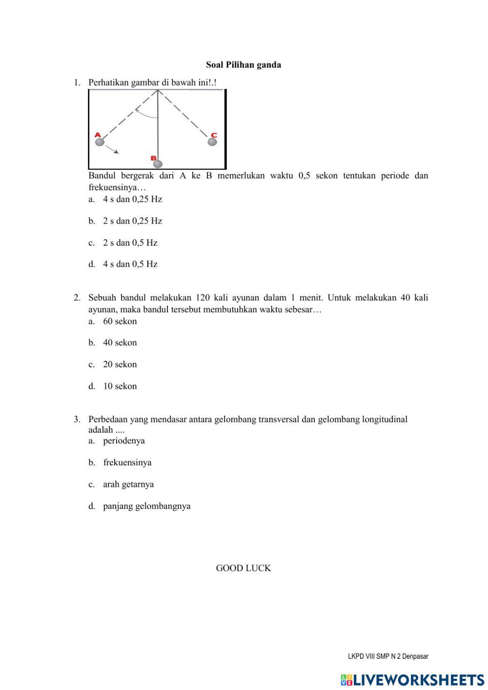 Getaran dan Gelombang 1