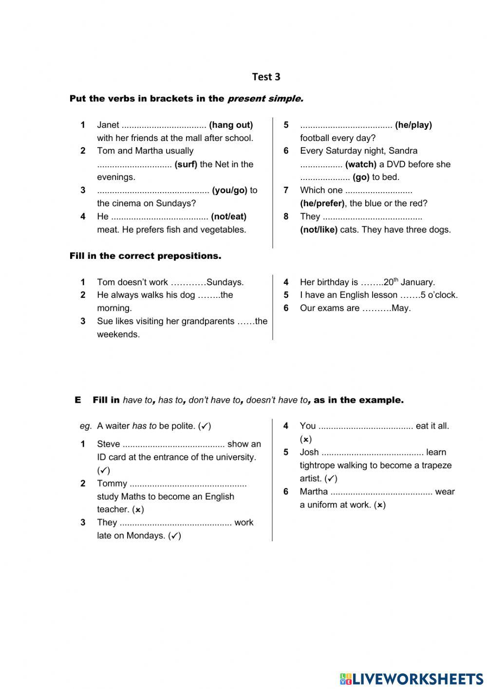 4911790 | Test 3 (2)(Prime Time 1, Unit 3) | Jurgitukas
