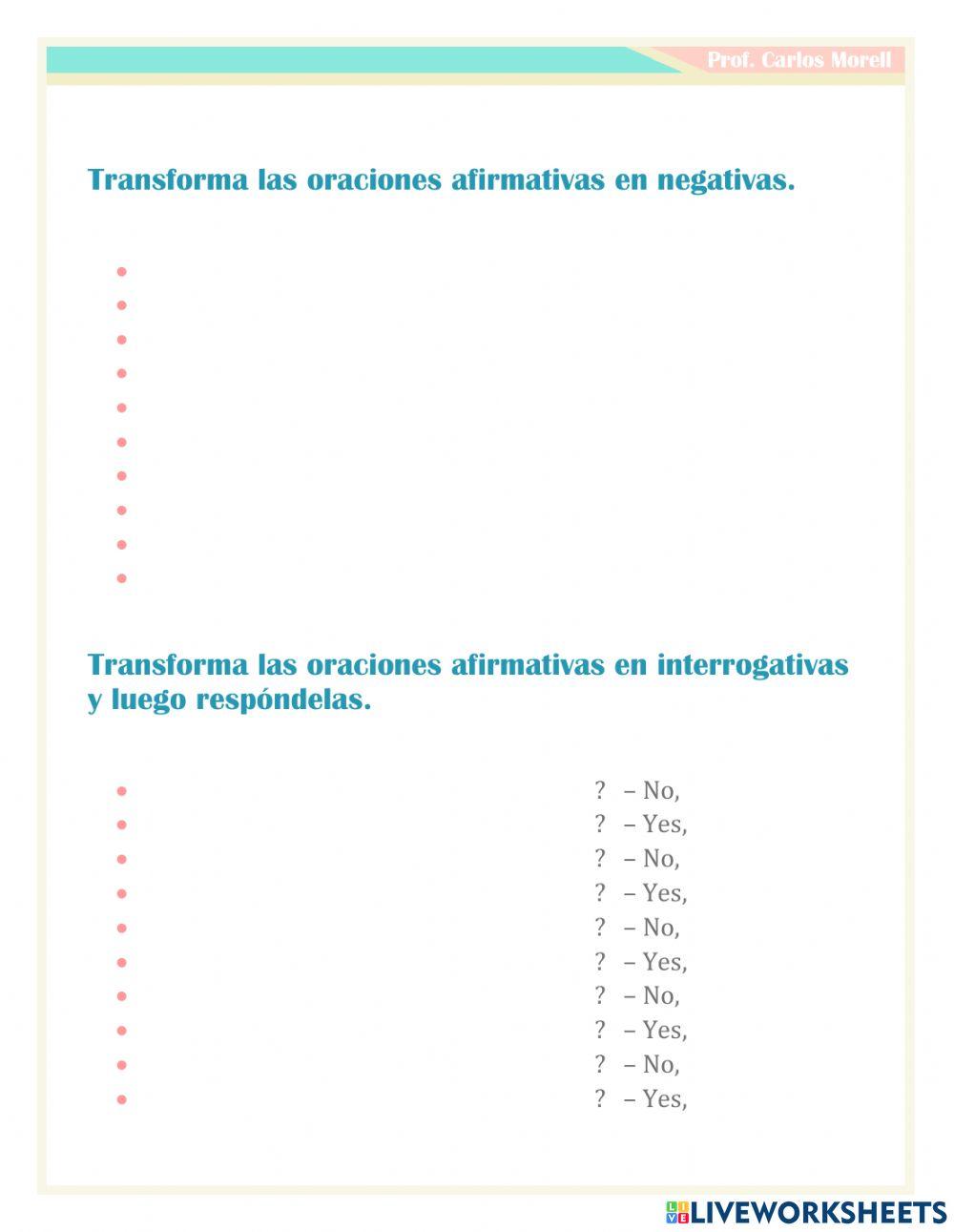 There is - There are