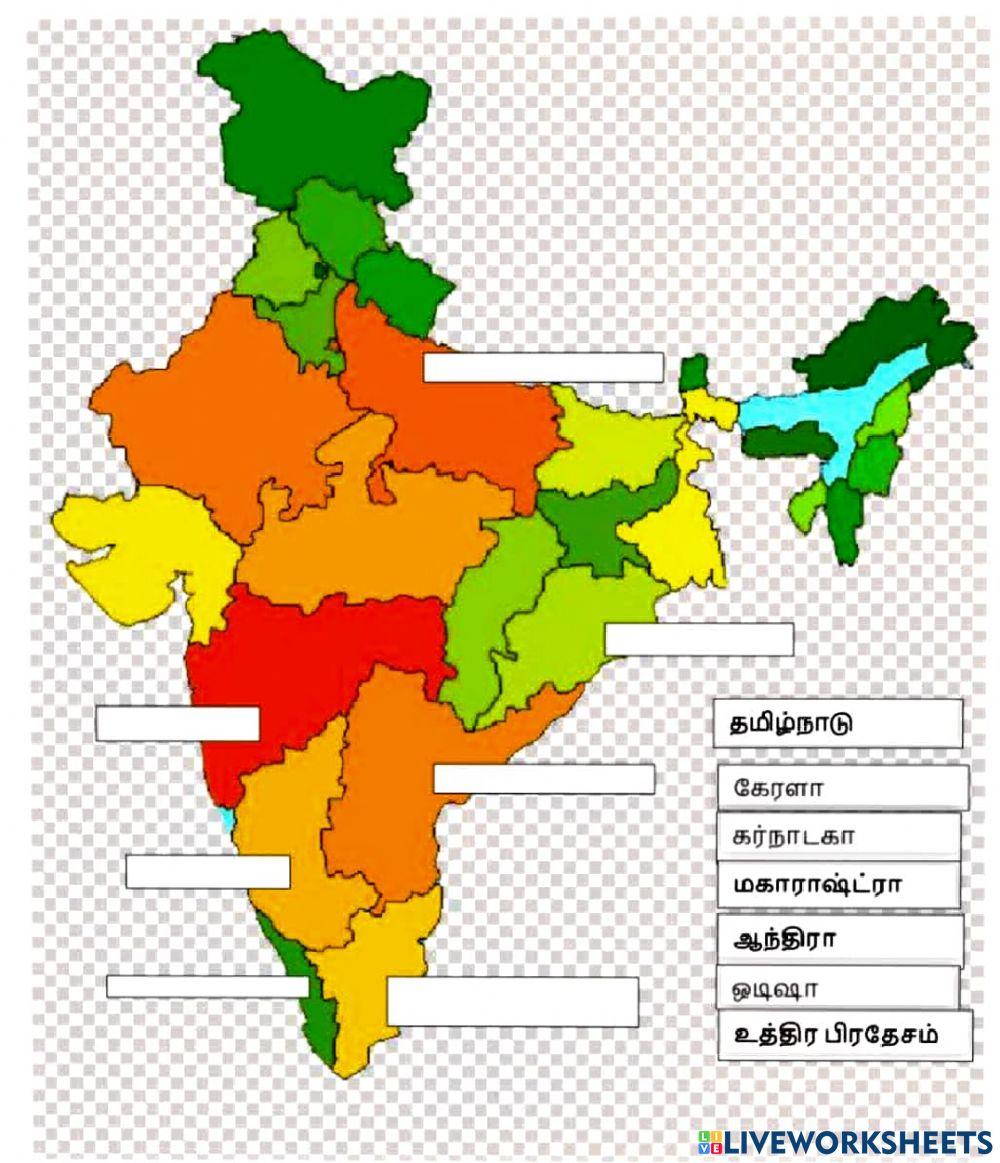 Social science  India map