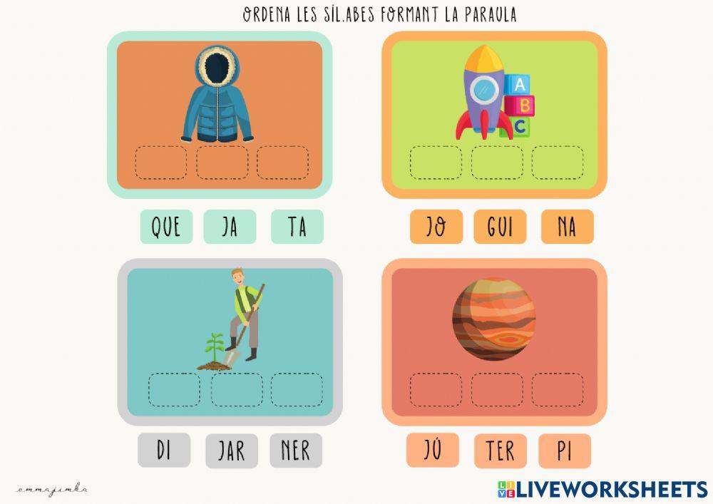 Ordena les síl.labes