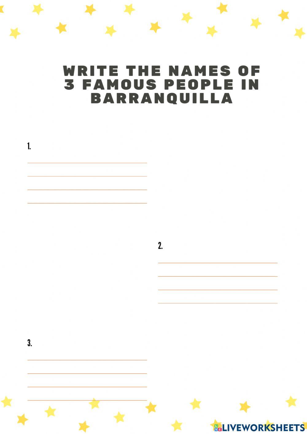 Typical Food and Famous People