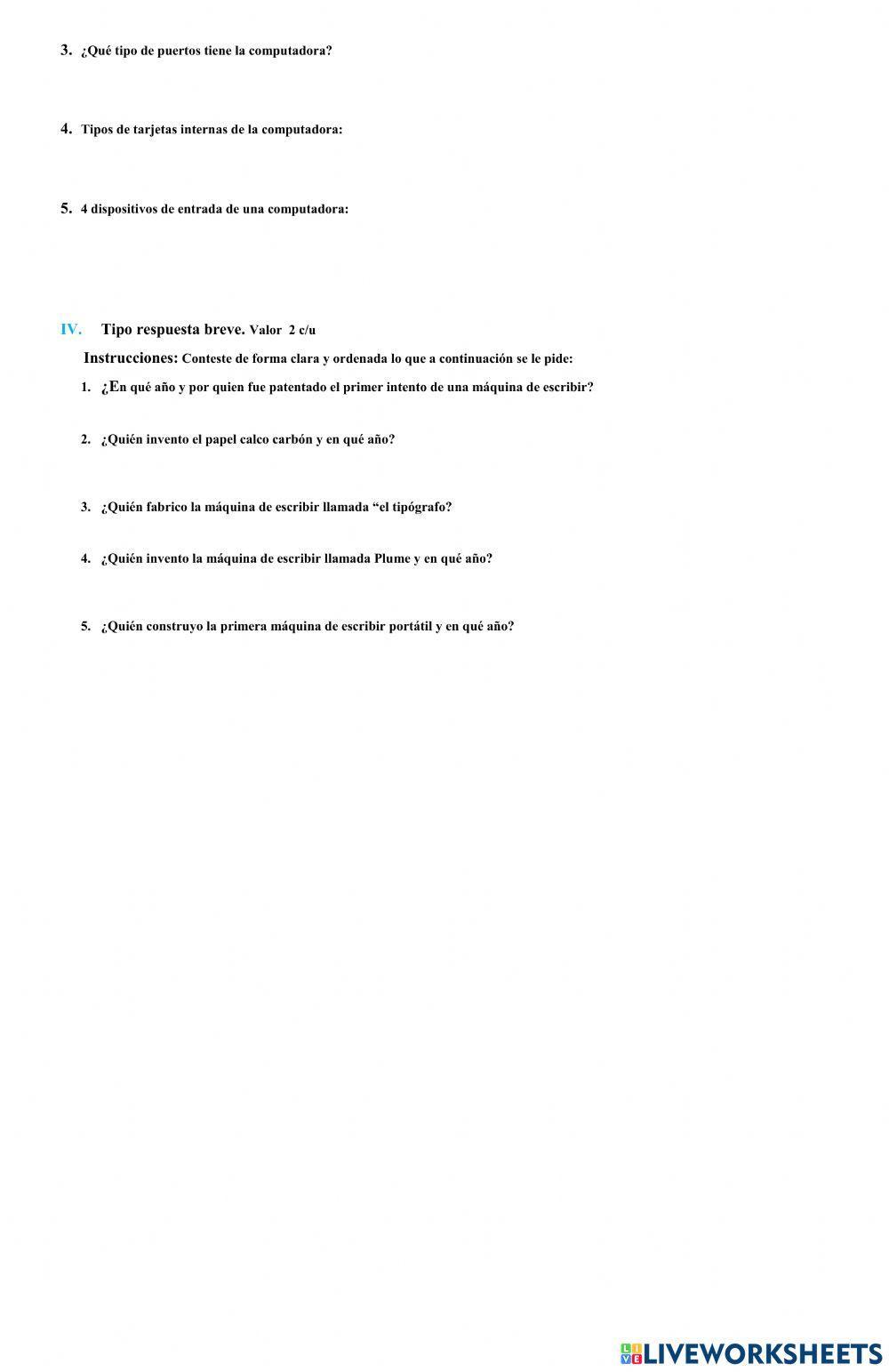 Examen de Informatica